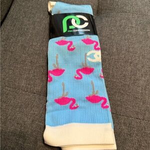 Flamingo Blue Compression Socks ProCompression size XS